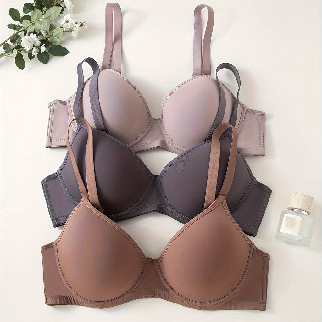 GR | 3-Piece Seamless Anti-Rejection Push-up Bra
