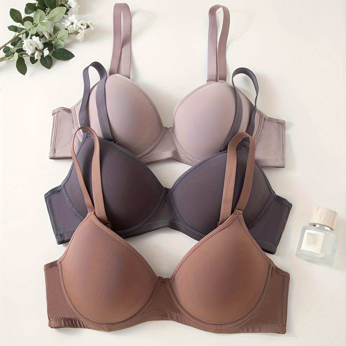 GR | 3-Piece Seamless Anti-Rejection Push-up Bra