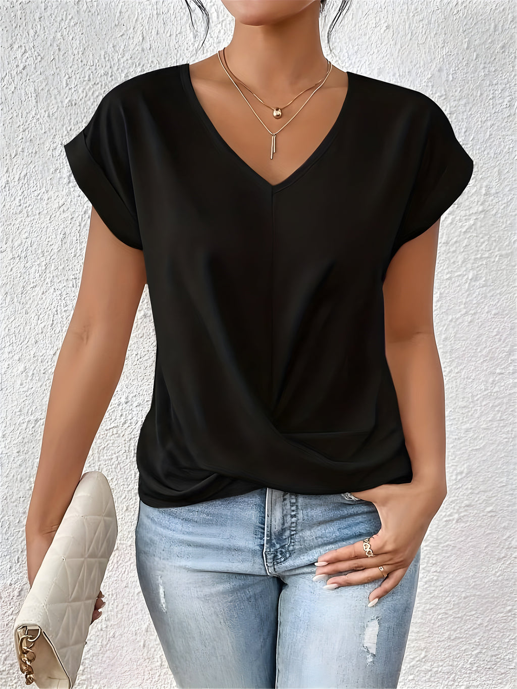 GR | Casual V-neck T-shirt