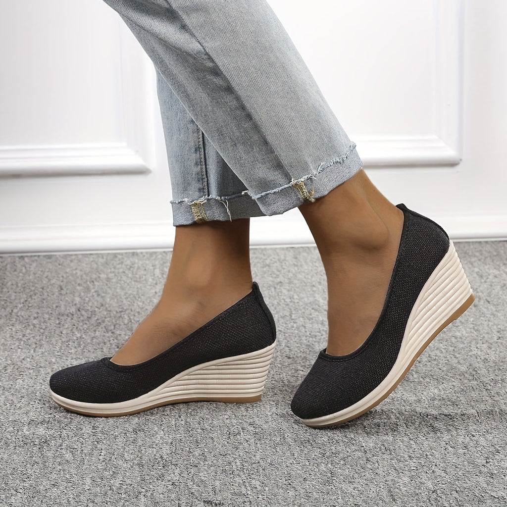 GR | Breathable wedge heel slippers