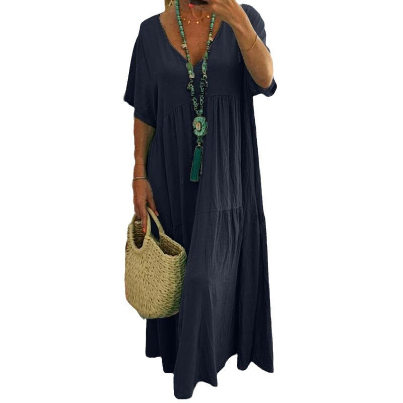 GR | Irregular Multicolored Plus Size Dress