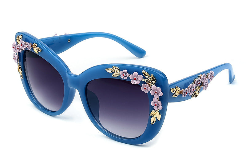 GR | Exquisite Women's Sunglasses with Floral Pattern