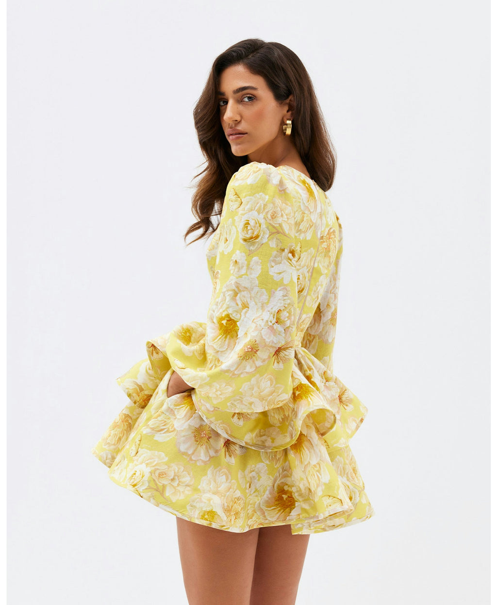 GR | Floral ruffled dress