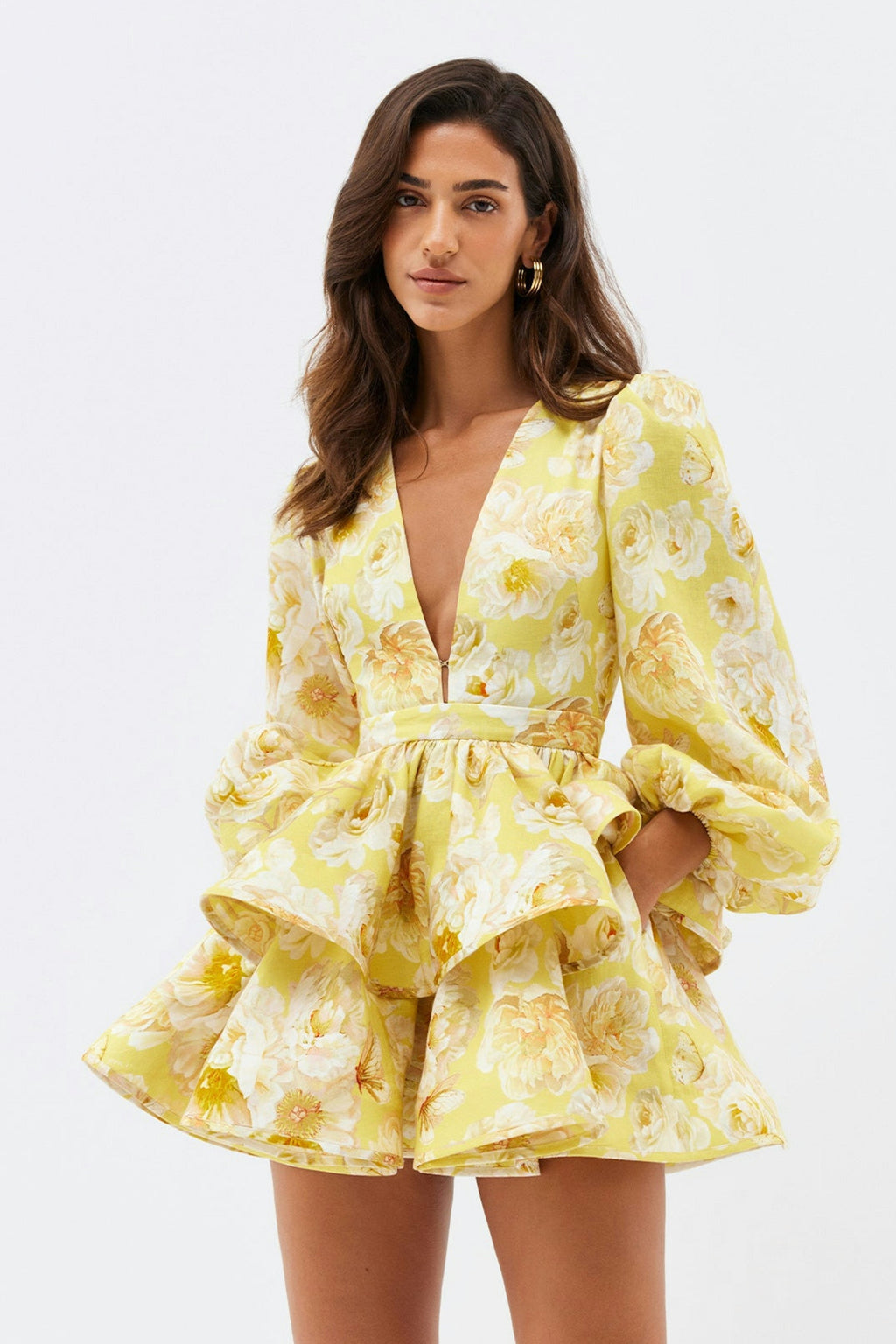 GR | Floral ruffled dress