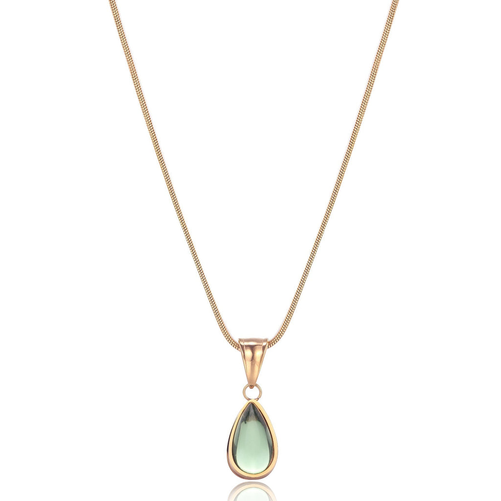 GR | Olive Necklace Natural Finesse Gold-colored Metal