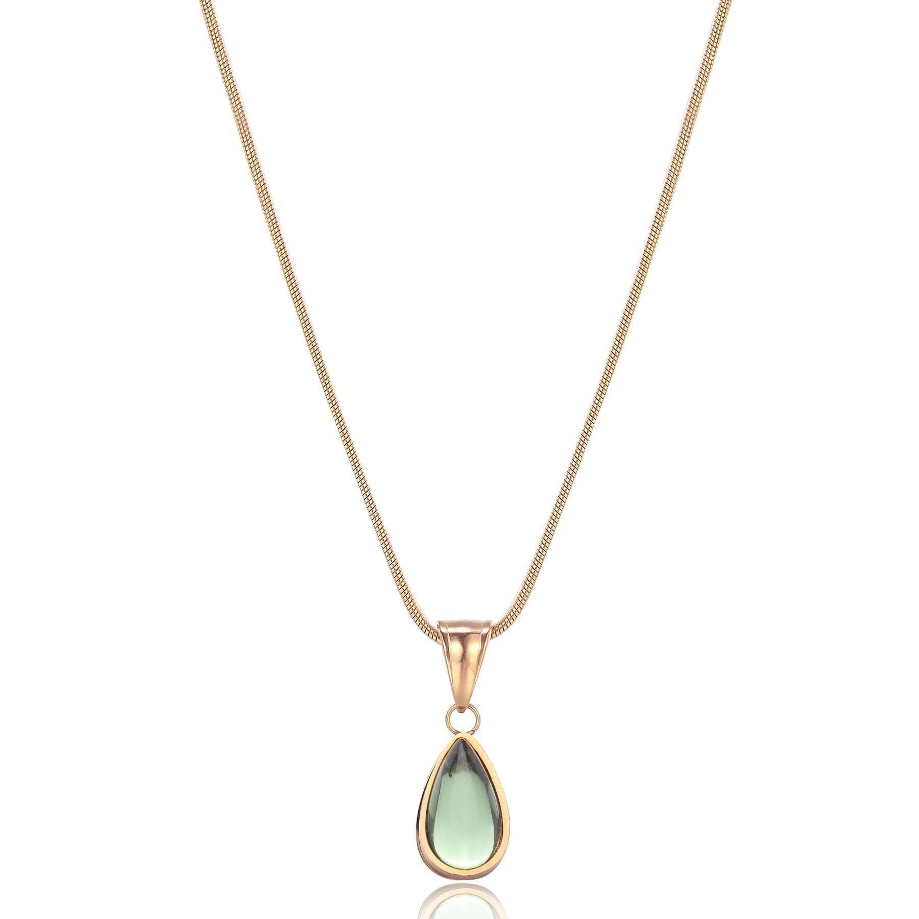 GR | Olive Necklace Natural Finesse Gold-colored Metal