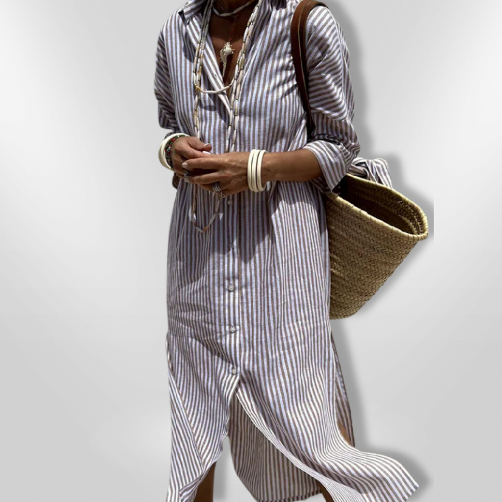 GR | Striped shirt dress