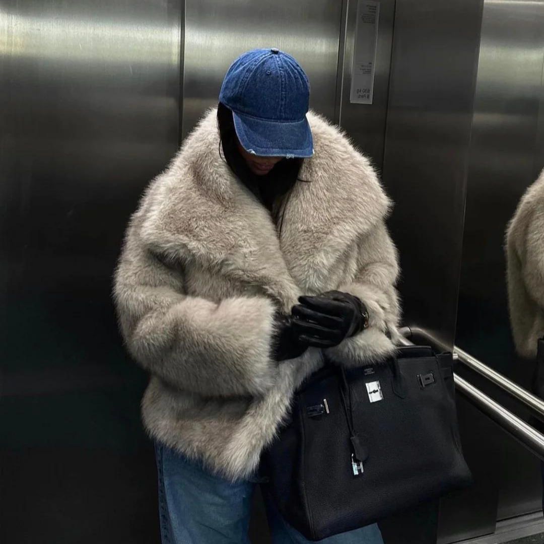 GR - Fur Coat For Women