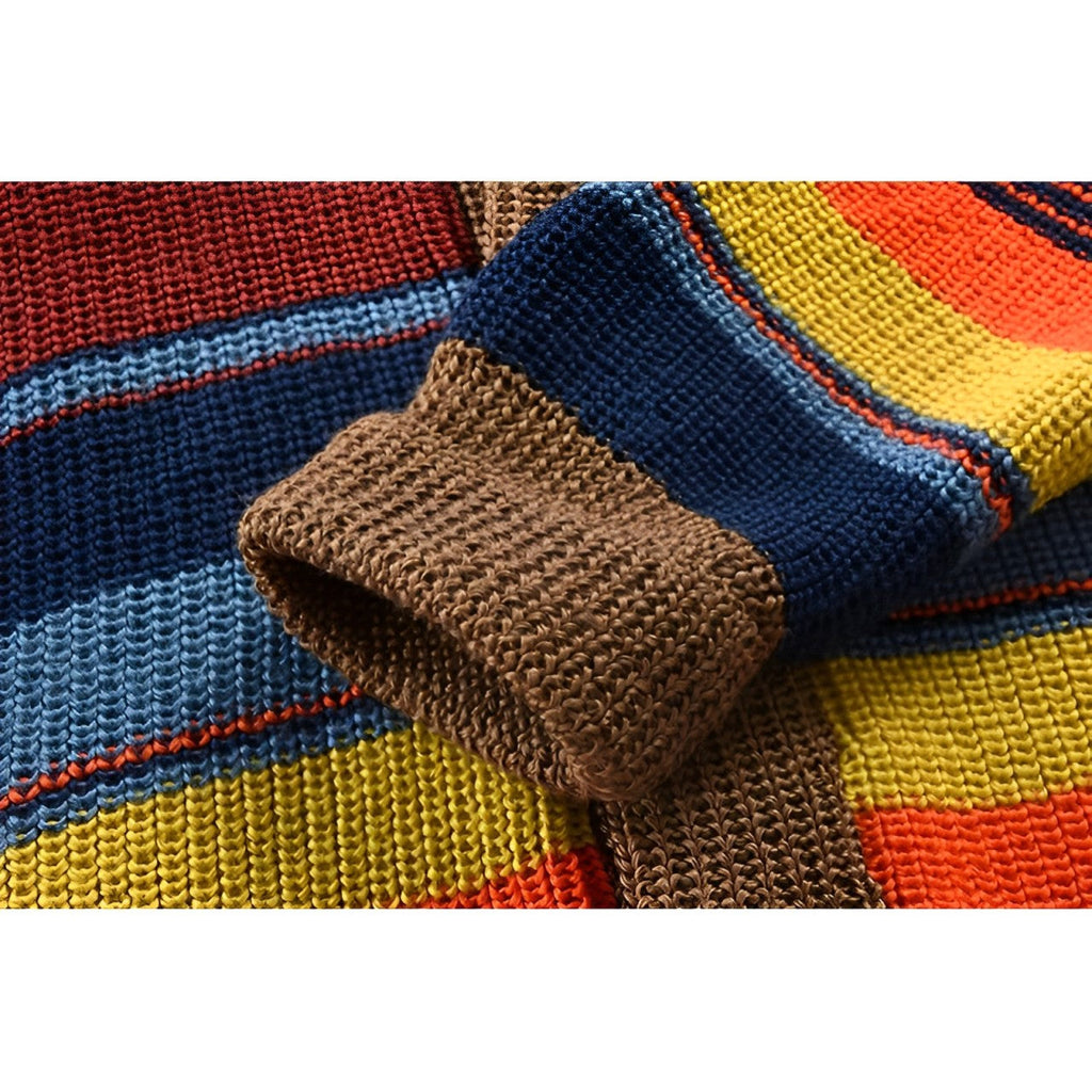 GR | Rollkragenpullover im Farbblockdesign
