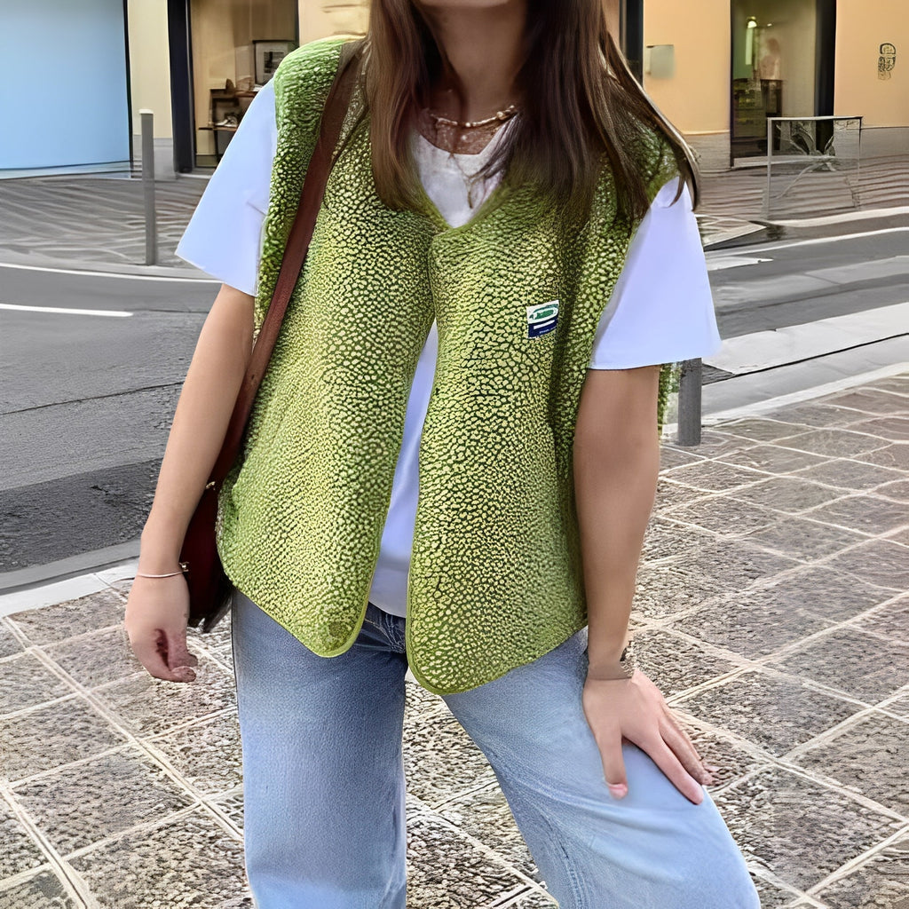 GR | Woven Open Knit Cardigan for Women