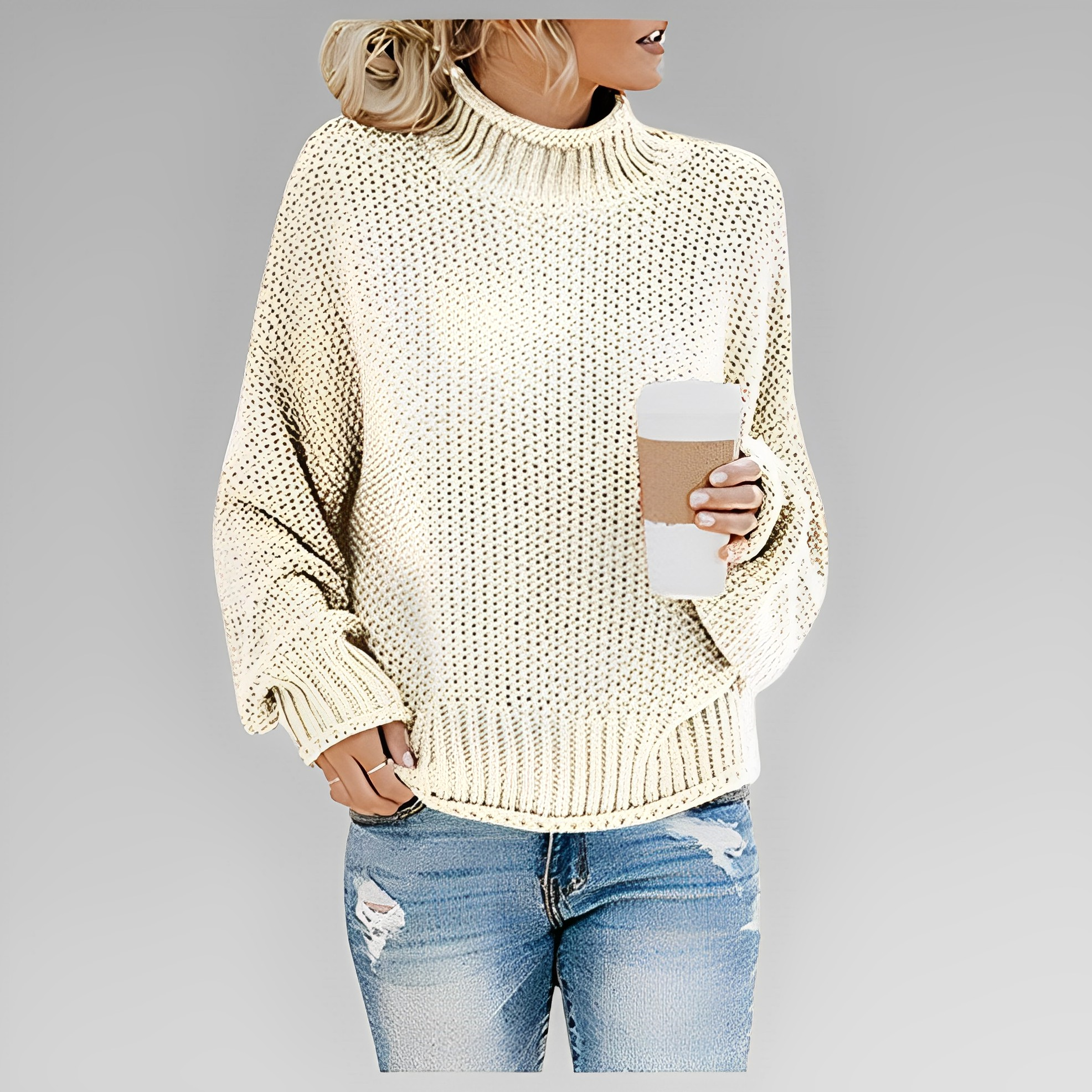 GR Einfacher Und Eleganter Pullover
