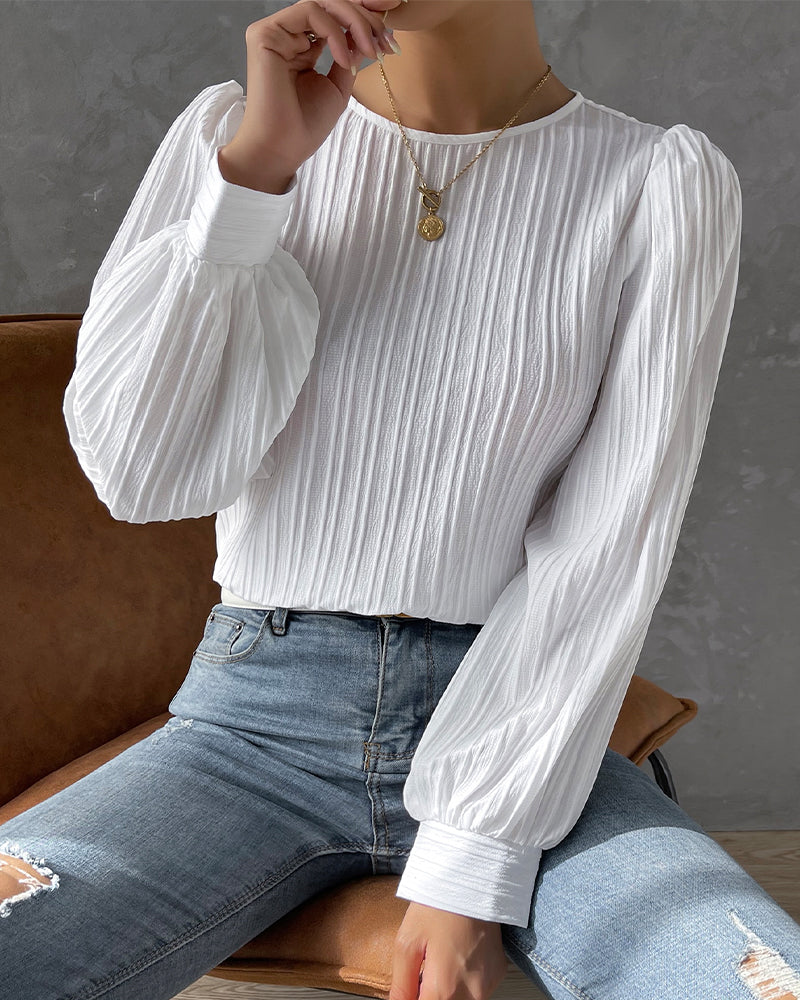 GR | with round neck for women - Stylish and comfortable collarless GR