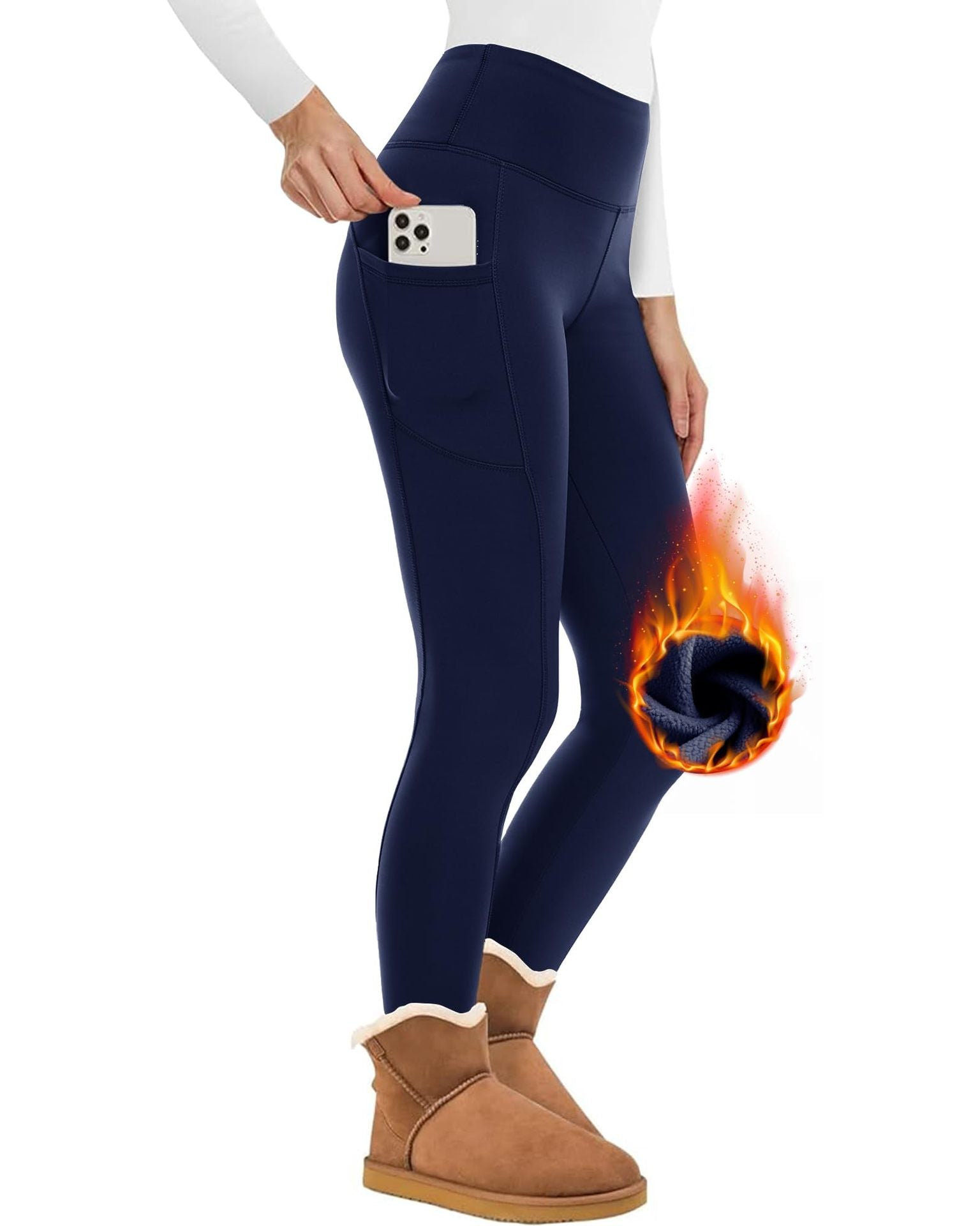GR | Wunderschöne Enganliegende Fleece Wollleggings