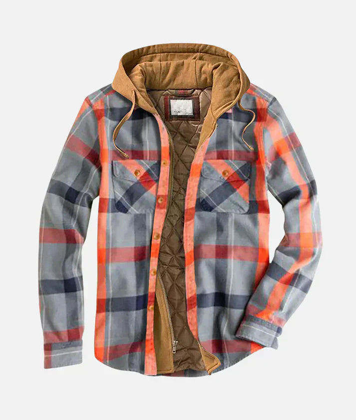 GR | Checkered jacket with hood
