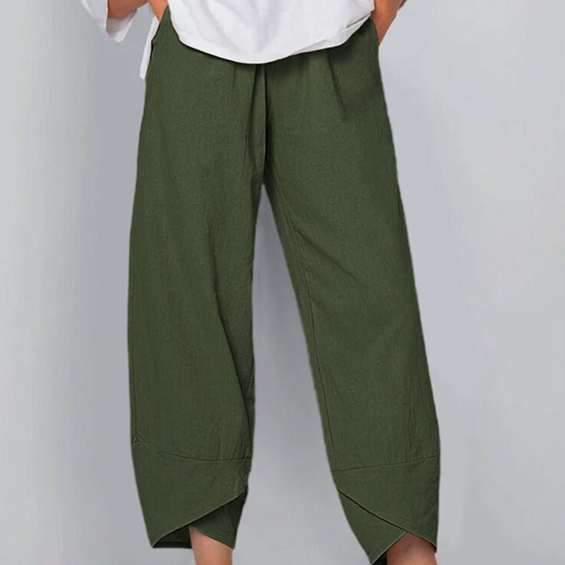 GR | Women's Trousers Lightweight Cotton and Linen Women's Summer Comfort