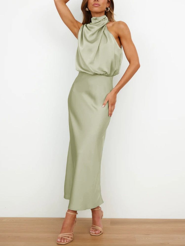 GR | Seidenkleid mit Fleckendesign für Damen