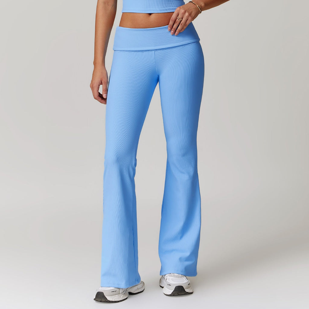 GR  | Sophistizierte Fitness Enganliegende Flare Yoga-Hose
