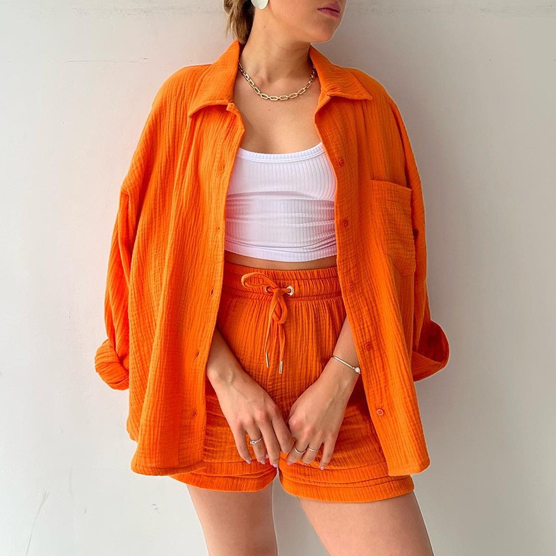 GR | Two-piece long-sleeved shirt & trousers