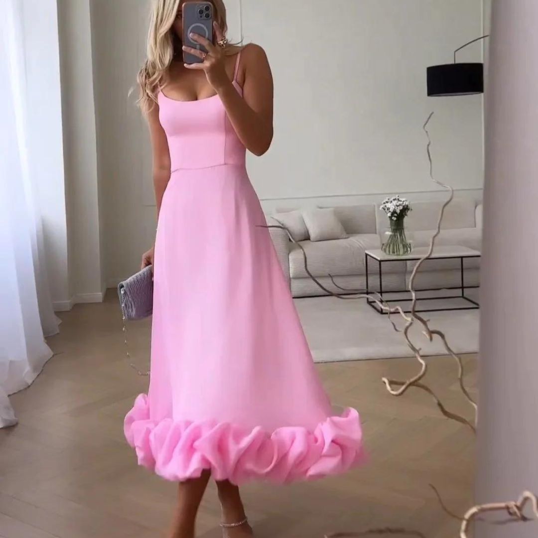 GR | Charmantes Midi-Dress mit Rüschen