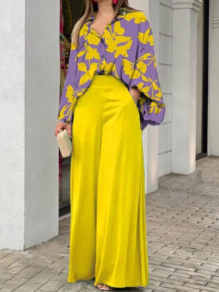 GR Women's Suit | Elegant 2-piece women's suit with luxury print
