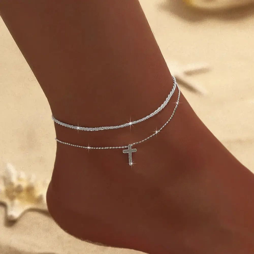 GR | Chic Silver/Gold Double Anklet
