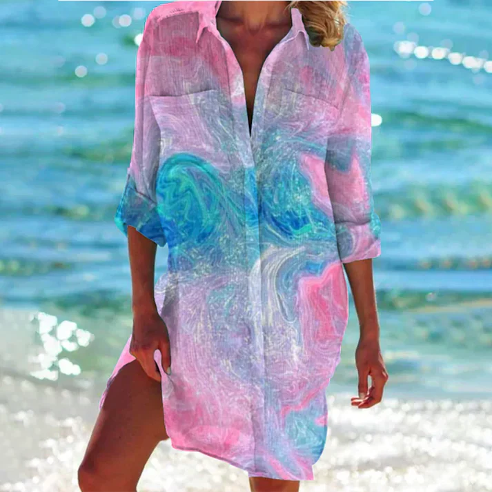 GR | Colorful shirt dress