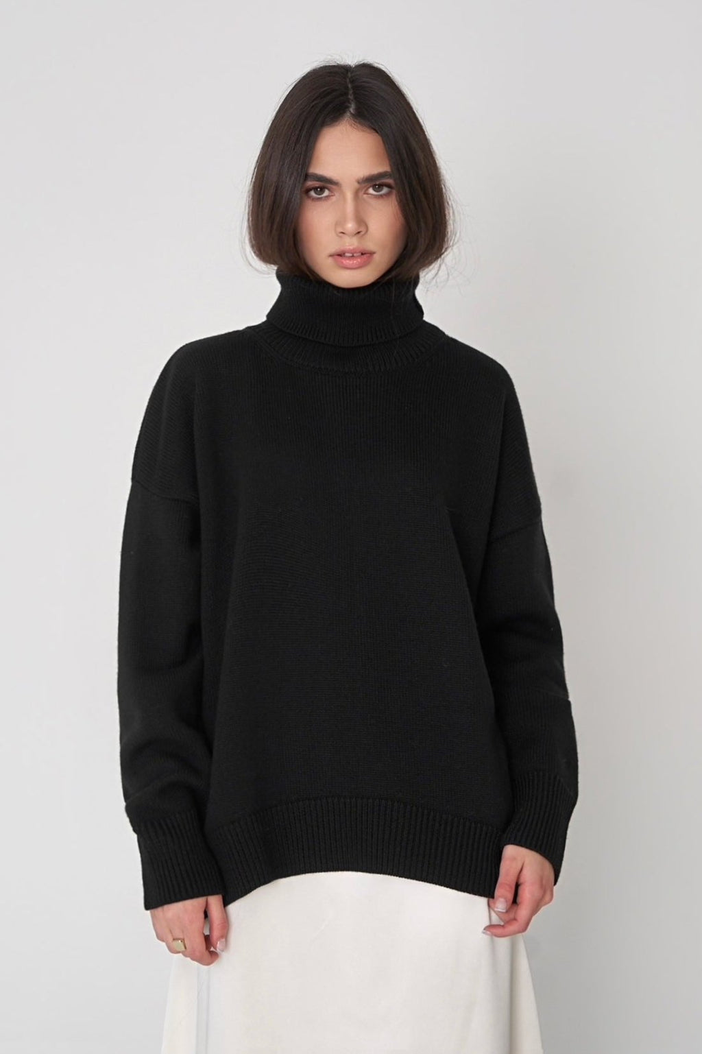 GR | Lieblicher Winter Hoher Kragen Pullover