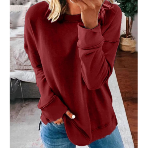 GR | Lässiger Plus Size Pullover Für Frauen