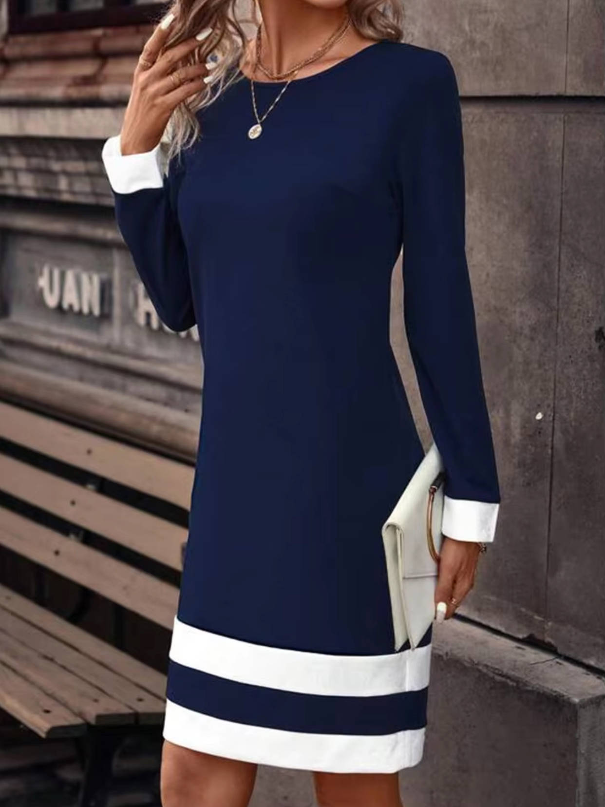 GR | Stylisches Langarmkleid