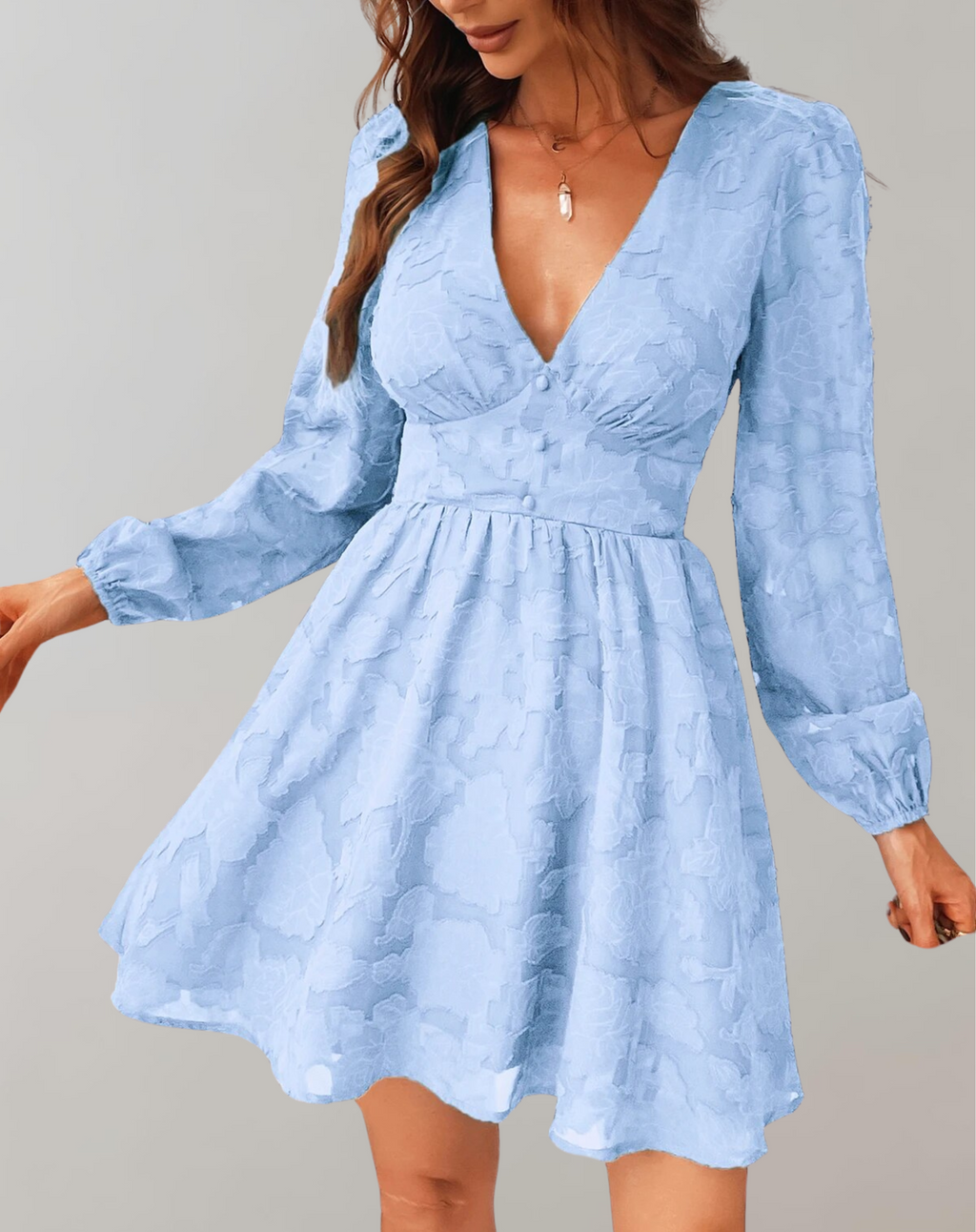 GR | V-ausschnitt Minikleid