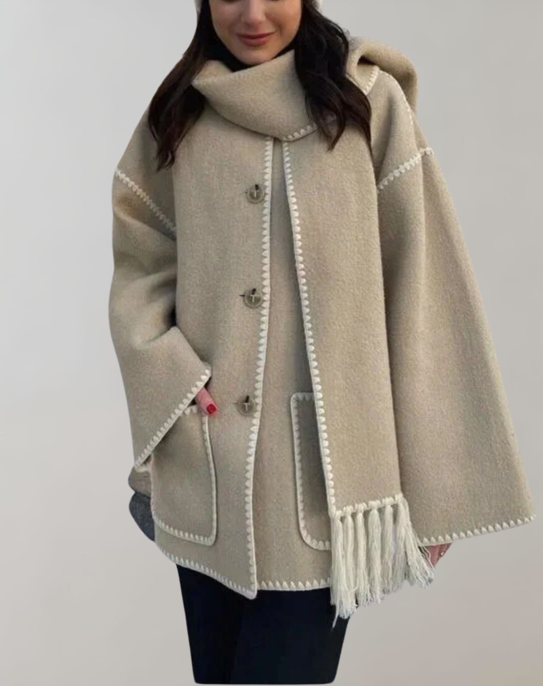 Selena™ - Stylish coat with scarf