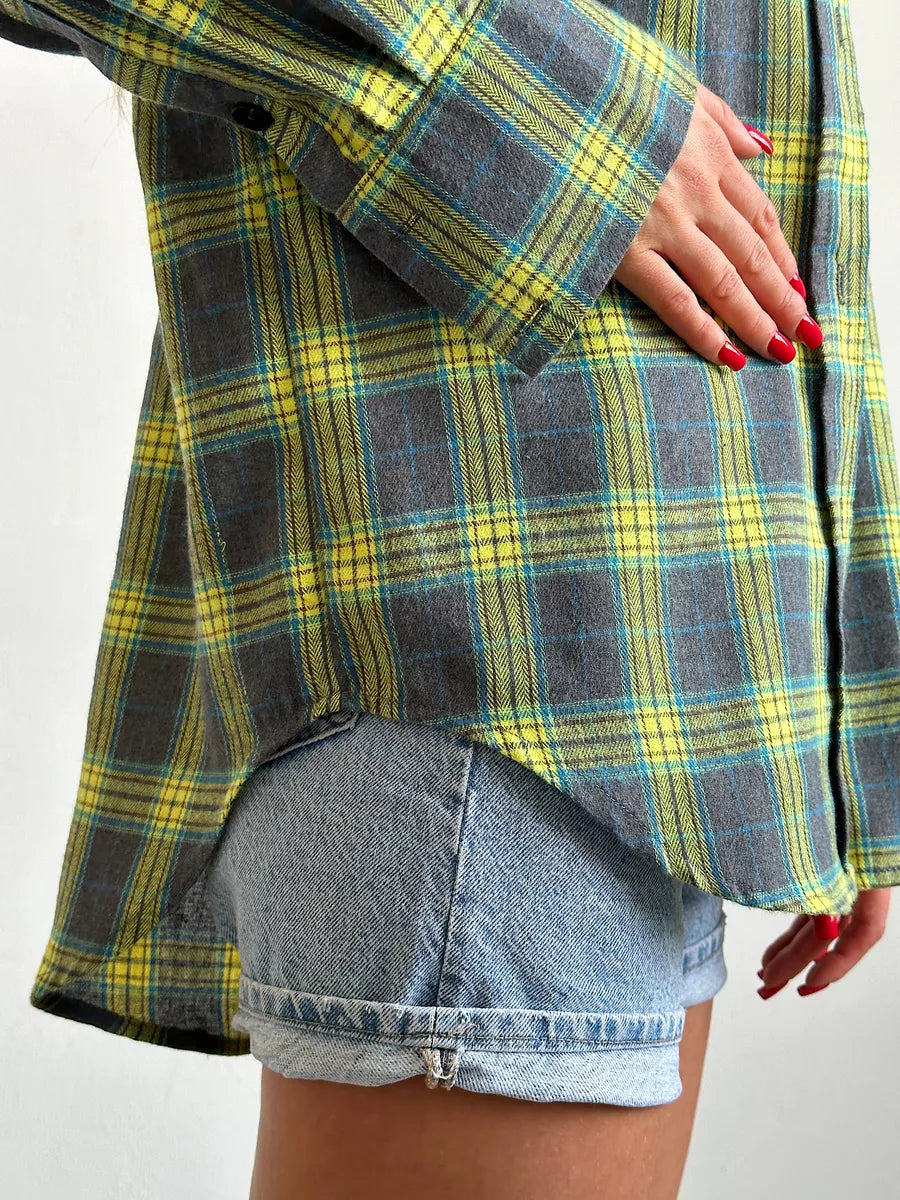 GR | Checked flannel shirt for women