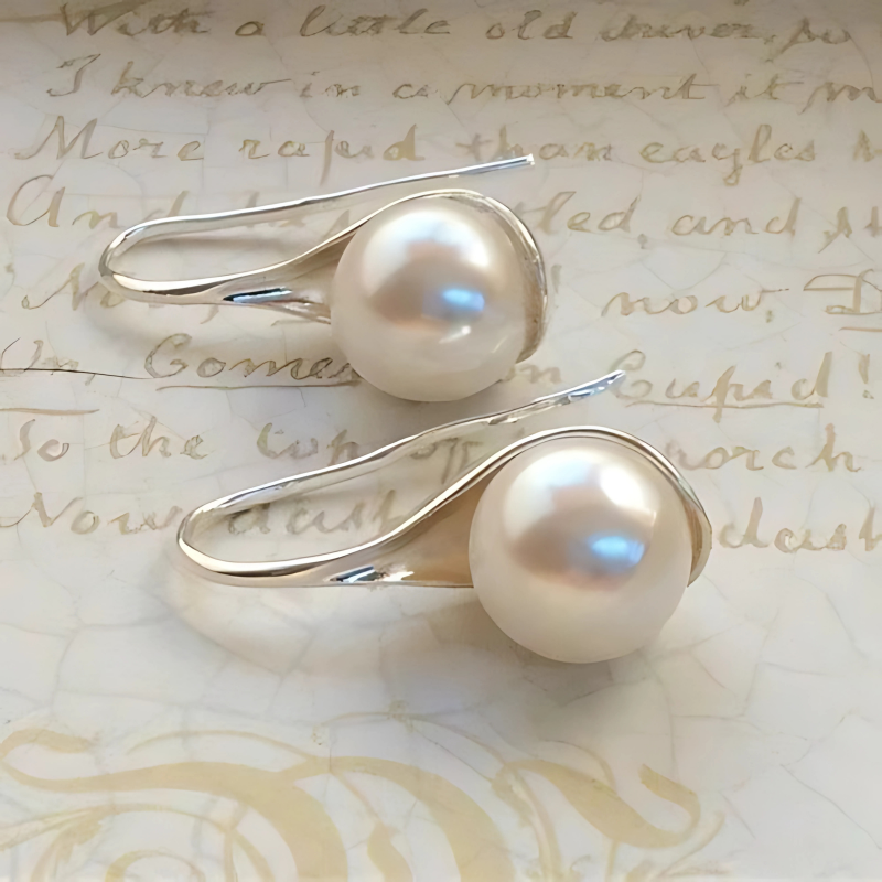GR | Classic drop earrings with pearl