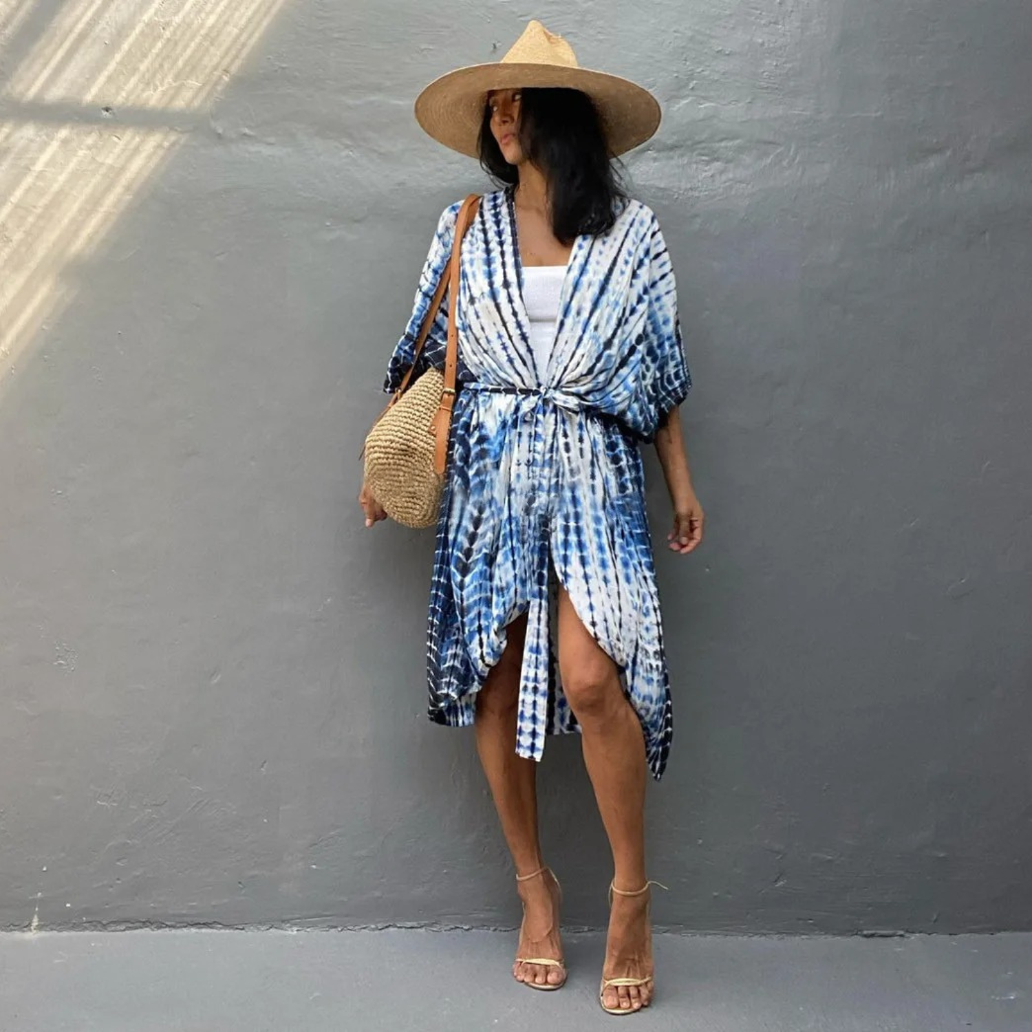 GR | Sommer Print Kimono Für Damen