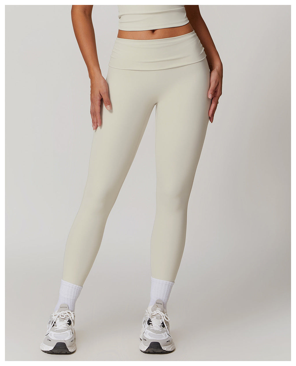 GR | Trendige Fitness Schnell-Trocknend Yoga-Hose mit Falten