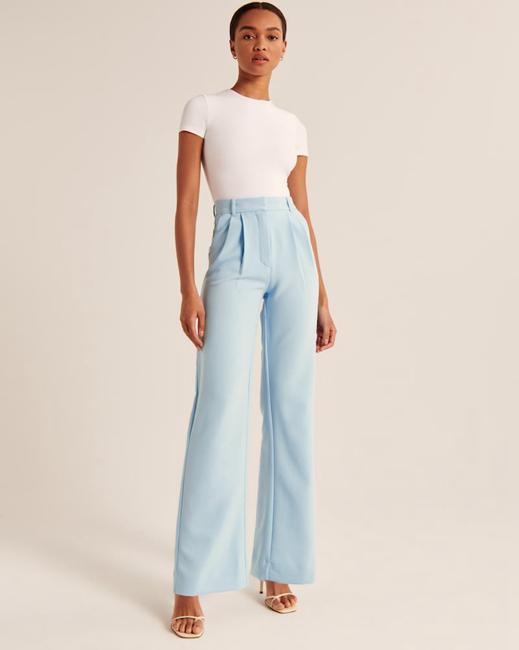 GR | Casual high-waisted wide-leg trousers for women