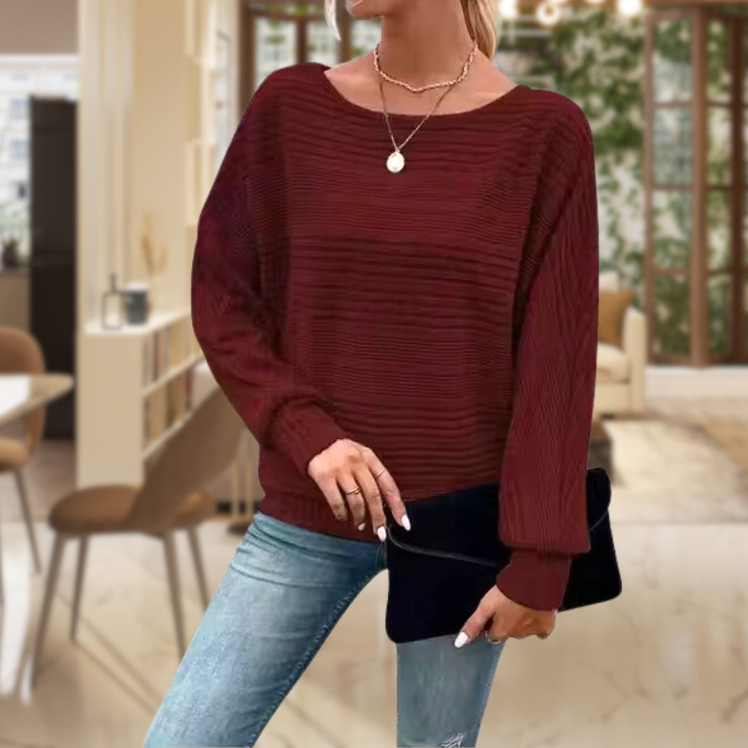 GR | Wide-neck sweater for women