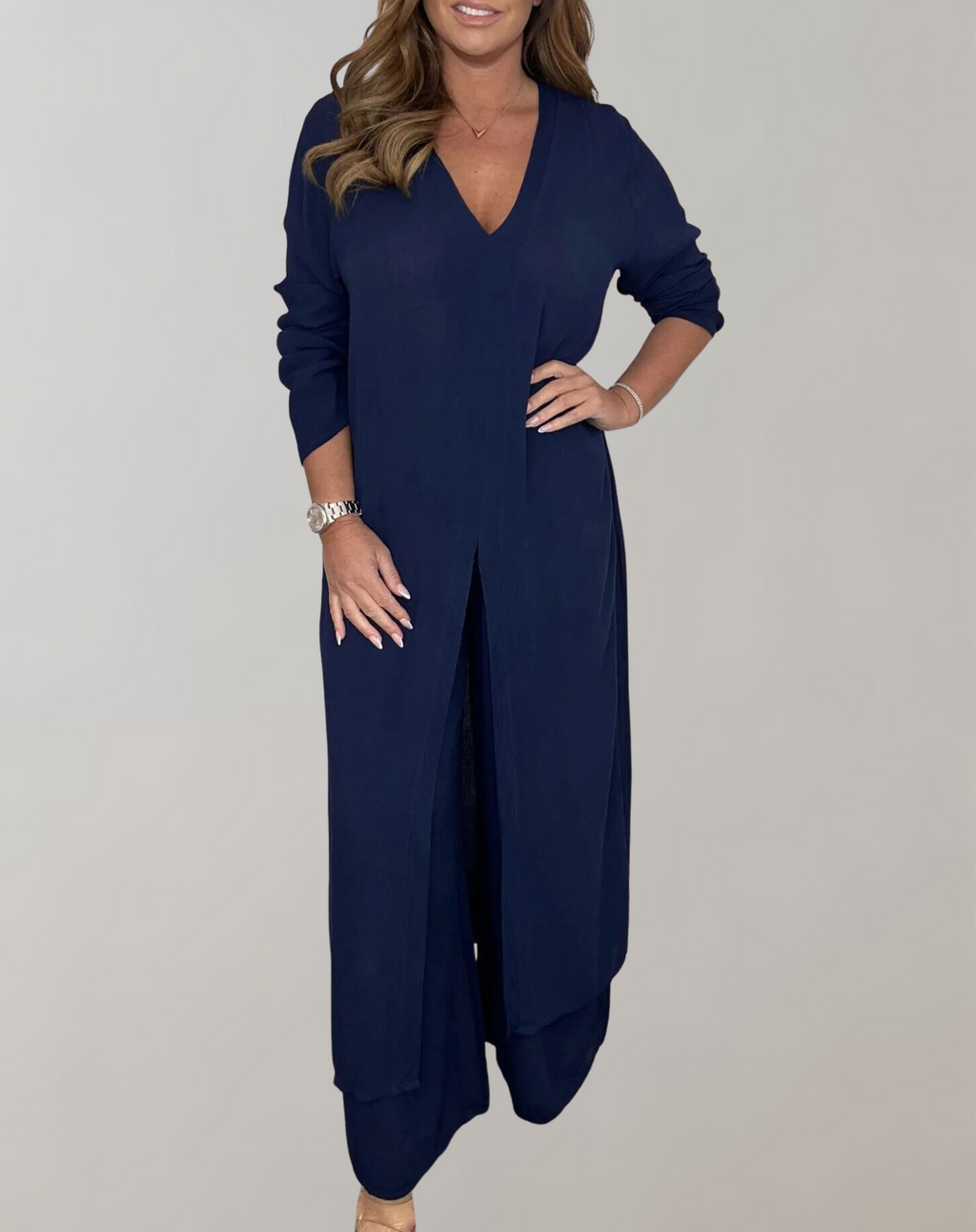 GR - Long top with elegant high slit