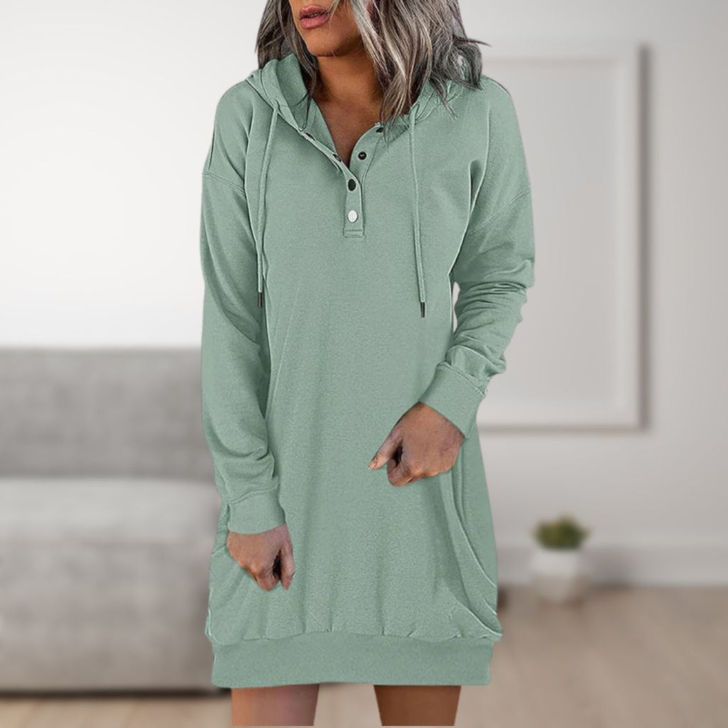 GR Hooded Dress | Trendy Hooded Pullover for Women
