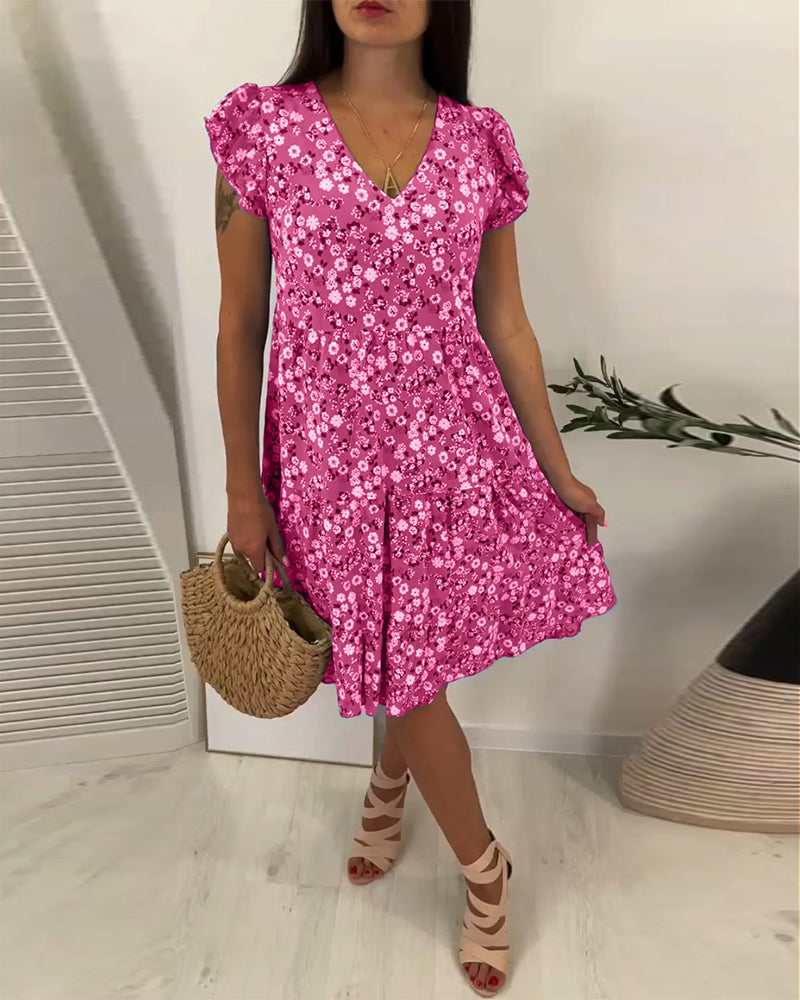 GR | Fresh summer dress with floral pattern