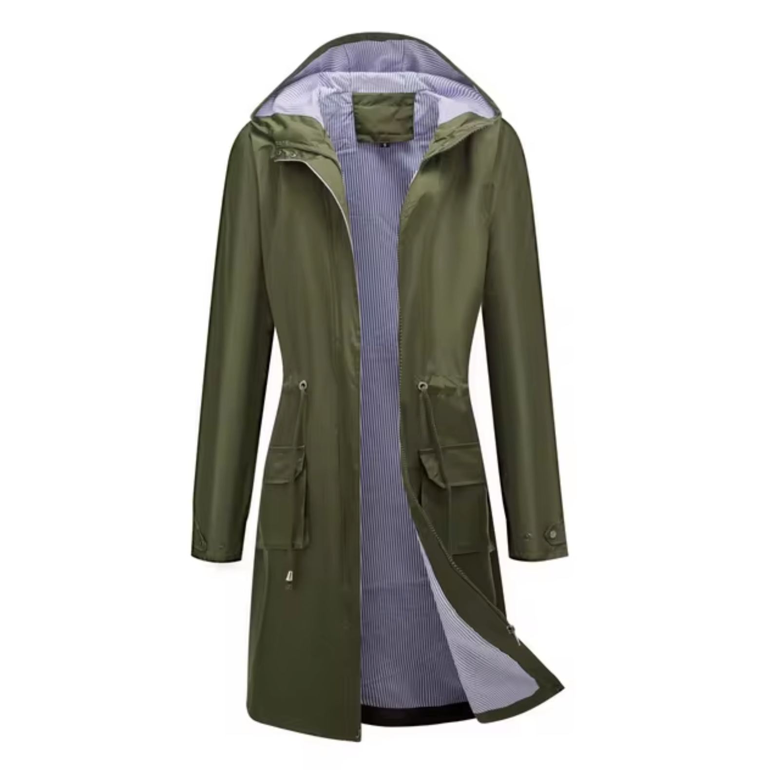 GR | Long waterproof hooded jacket for women