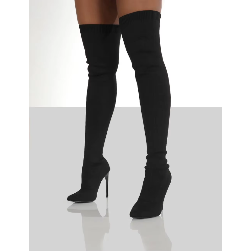GR | Over-the-knee stretch stiletto boots, elegant women's boots