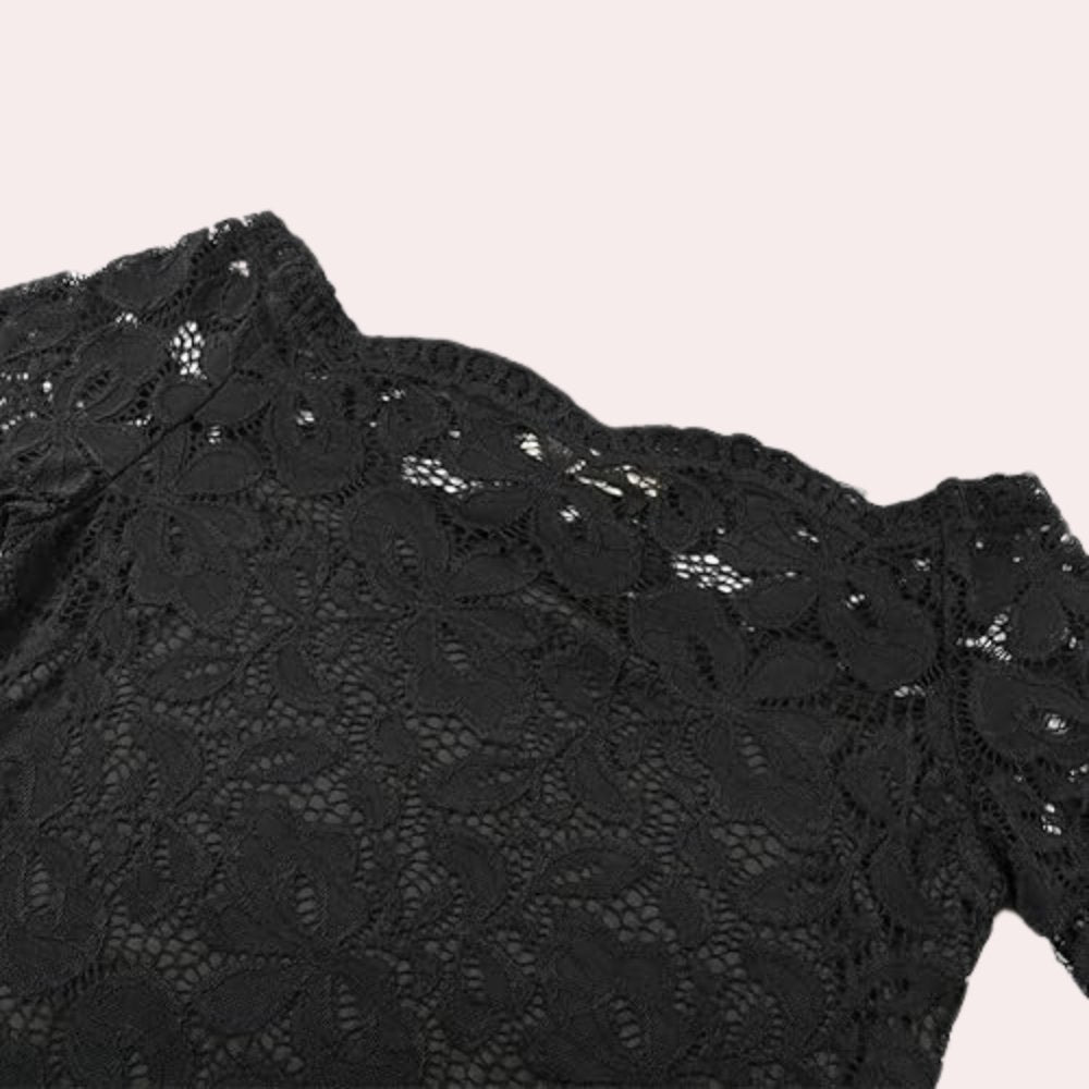 GR | Women's Stylish Off-Shoulder Lace Top | Women's Stylish Off-Shoulder Lace Shirt