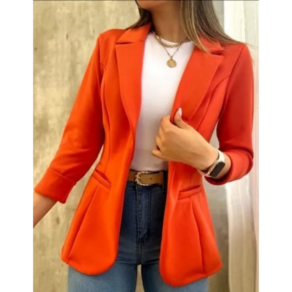 GR – Vintage-Damenblazer ohne Schnalle