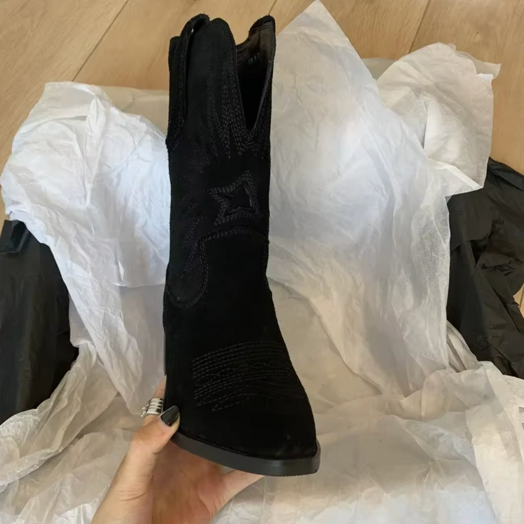 GR | Broderede vintage boots