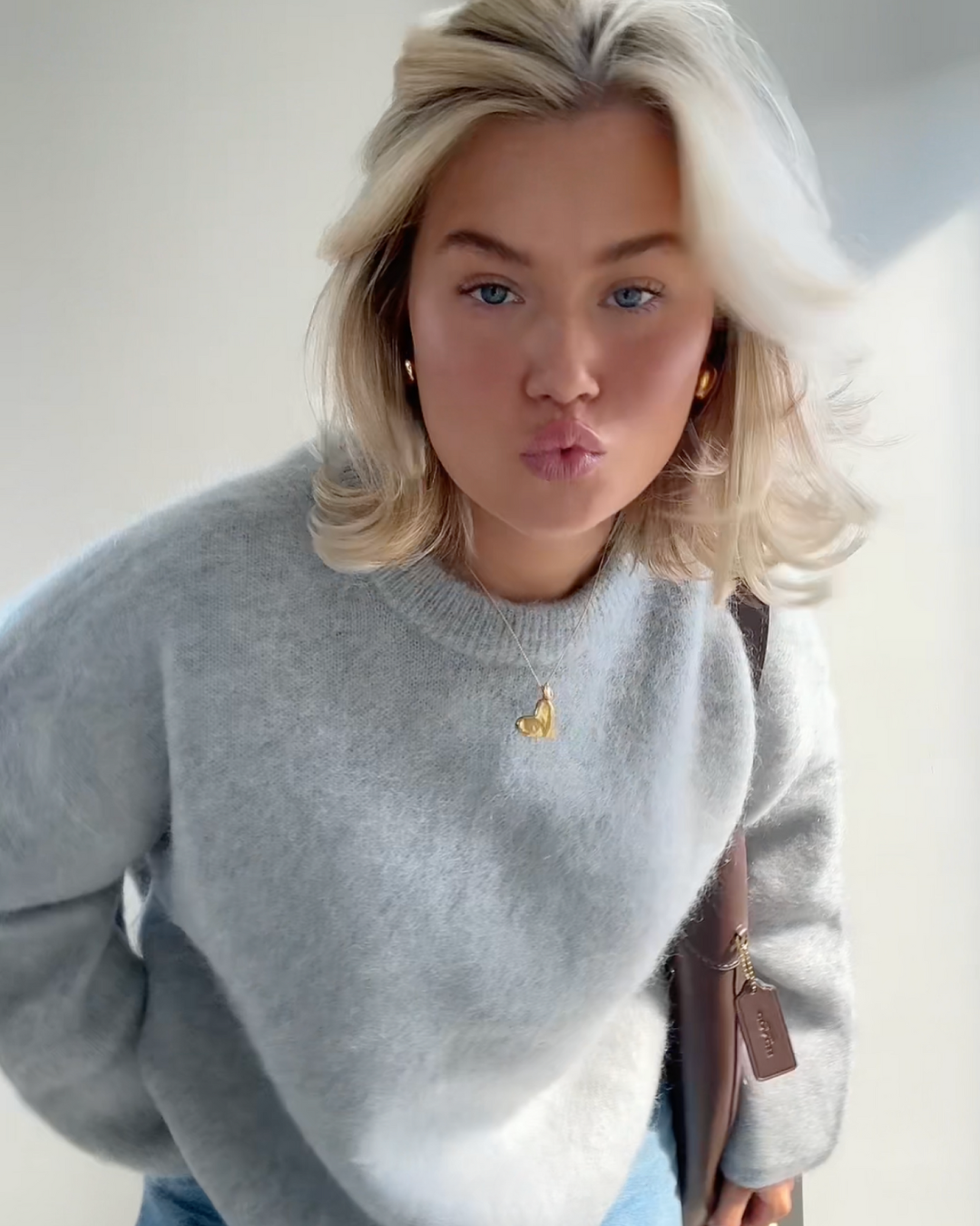 GR | Mohair blend pullover with round neck