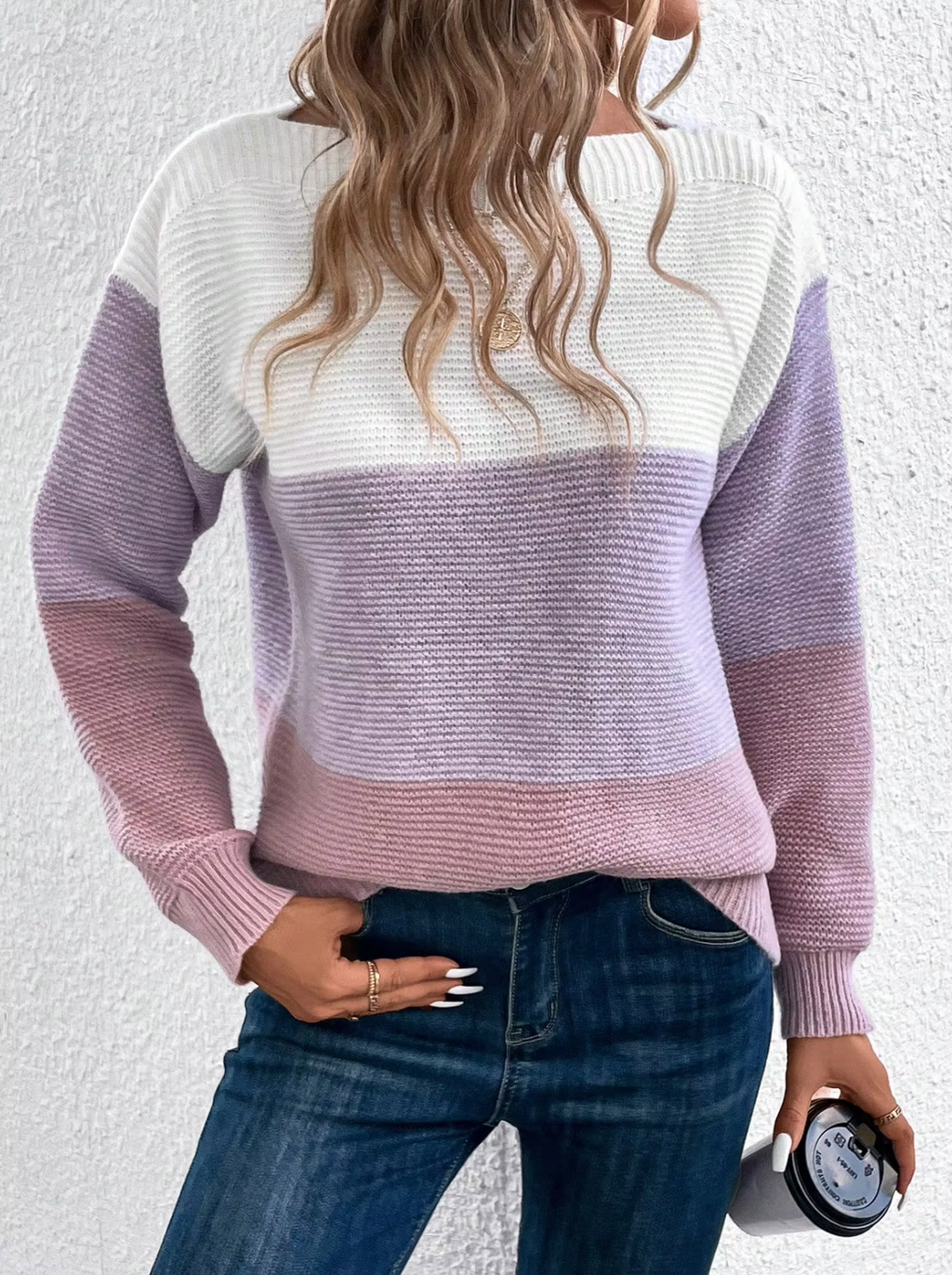 GR | Tricolor knit sweater