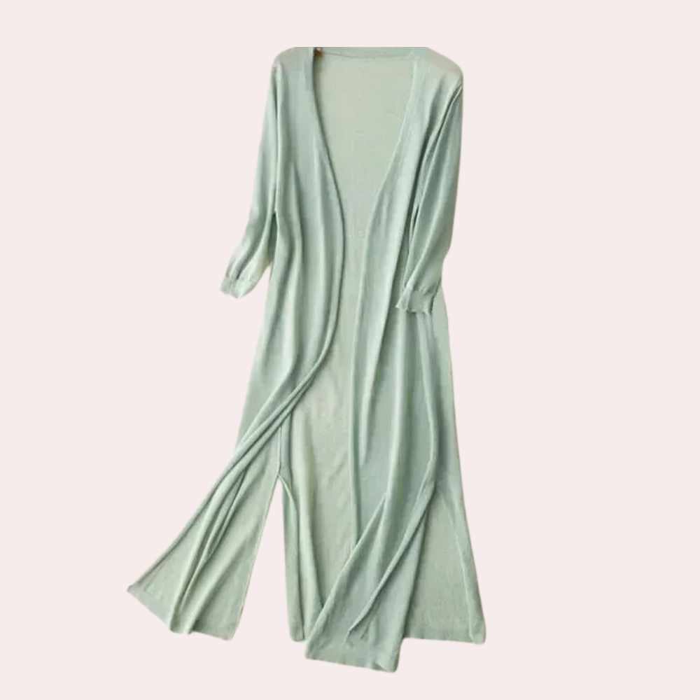 GR | Women's Long Vest Elegant and Lightweight Summer Cardigan for Women