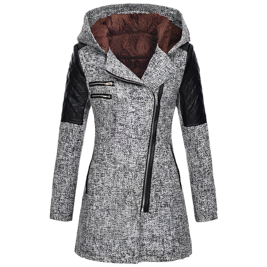 GR | Winter Wool Trench Coat with Hood