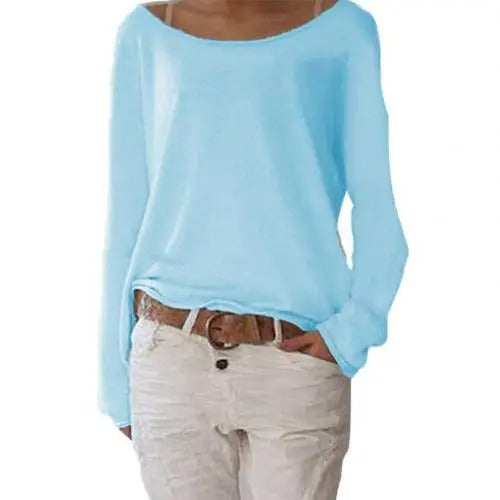GR | locker gestricktes Damen Langarmshirt